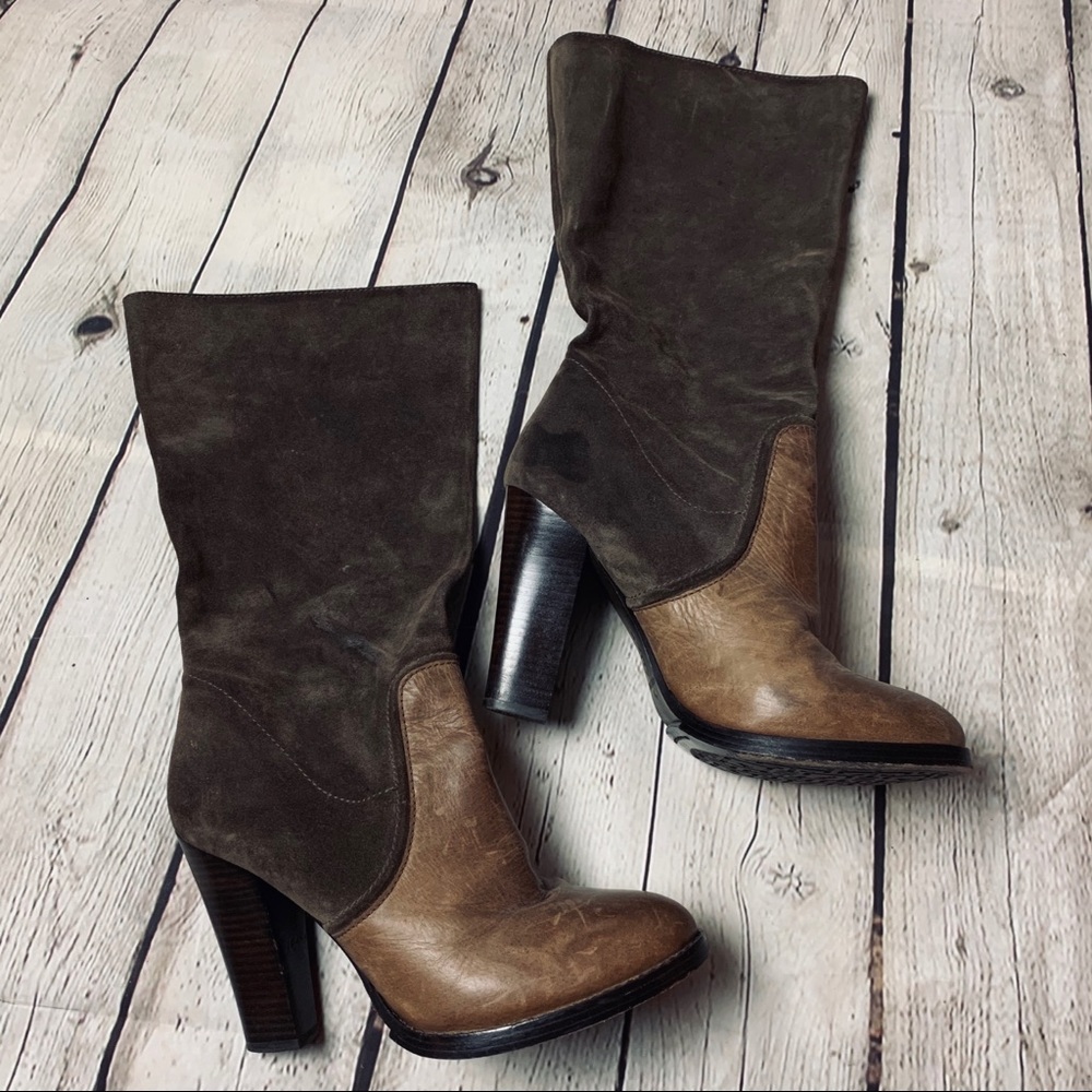 Elaine Turner Leather & Suede Boots 👢